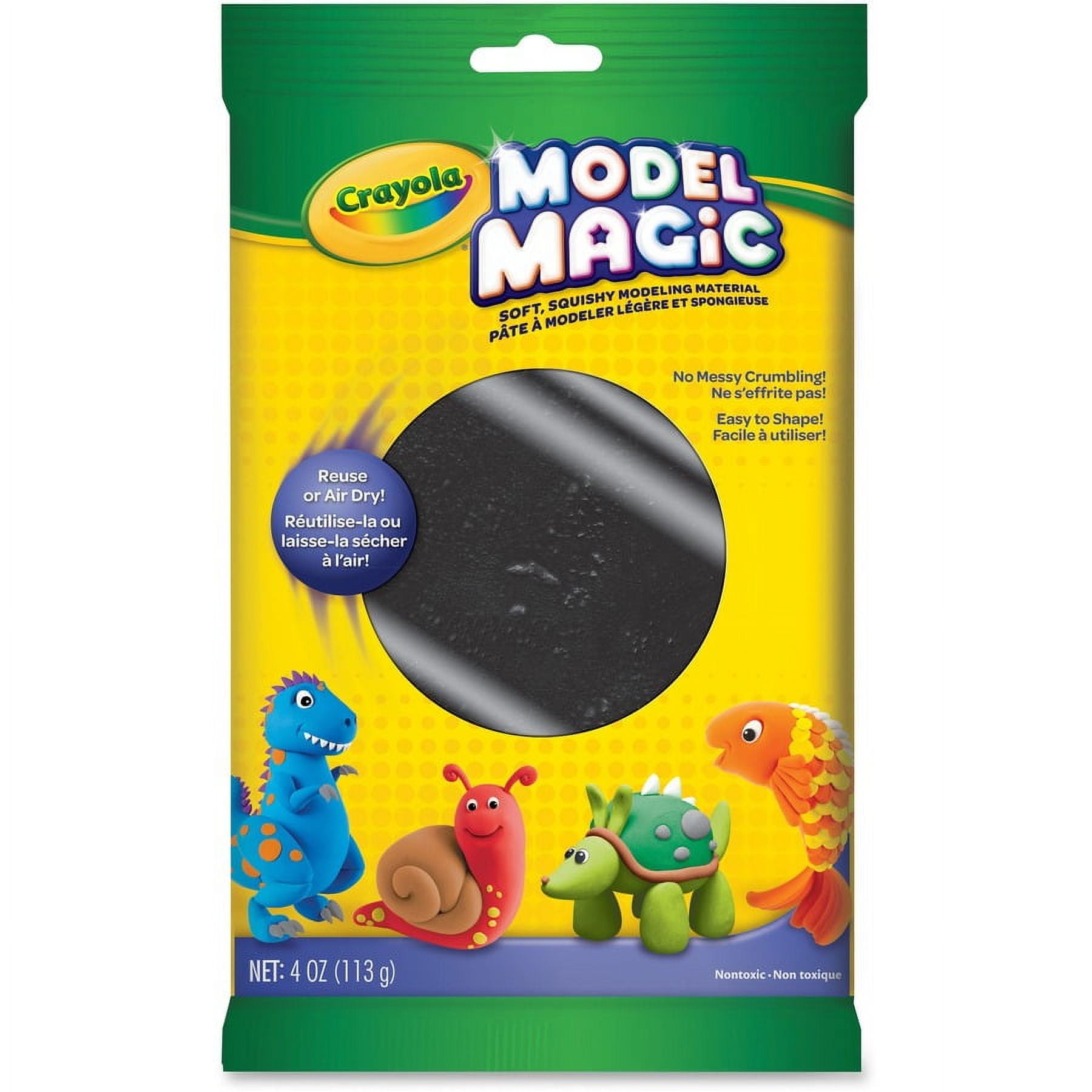 (2 pack) Crayola Black Model Magic Modeling Material, 4 ounces