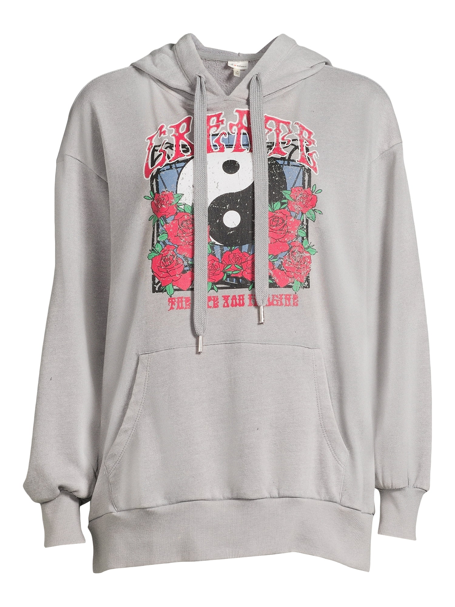 Self Esteem Juniors Graphic Mineral Wash Hoodie, Sizes S-XL