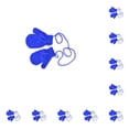 thumbnail image 1 of Guantes para niños Qarigey 1 par de accesorio de ropa cómoda azul Cielo Type1 NO1, 1 of 5