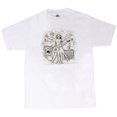 thumbnail image 1 of Camisa blanca de la estrella de rock vitruvian Gravity Trading  Camiseta de manga corta, 1 of 1