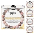 thumbnail image 4 of enjoywould 8MM Rose Perles Bracelet avec Carte d'Inspiration Fille Réglable en Pierre Naturelle Ronde Perles Bracelet Cadeau de Graduation Saison, 4 of 4