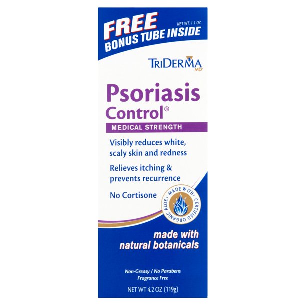 TriDerma MD Medical Strength Psoriasis Control Cream, 4.2 oz Walmart