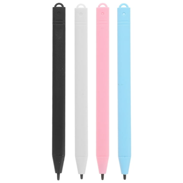 Juego de 4 lápices ópticos de repuesto para tabletas de escritura LCD. Lápiz óptico universal para pizarras digitales, compatible con tabletas de dibujo LCD para niños y adultos.