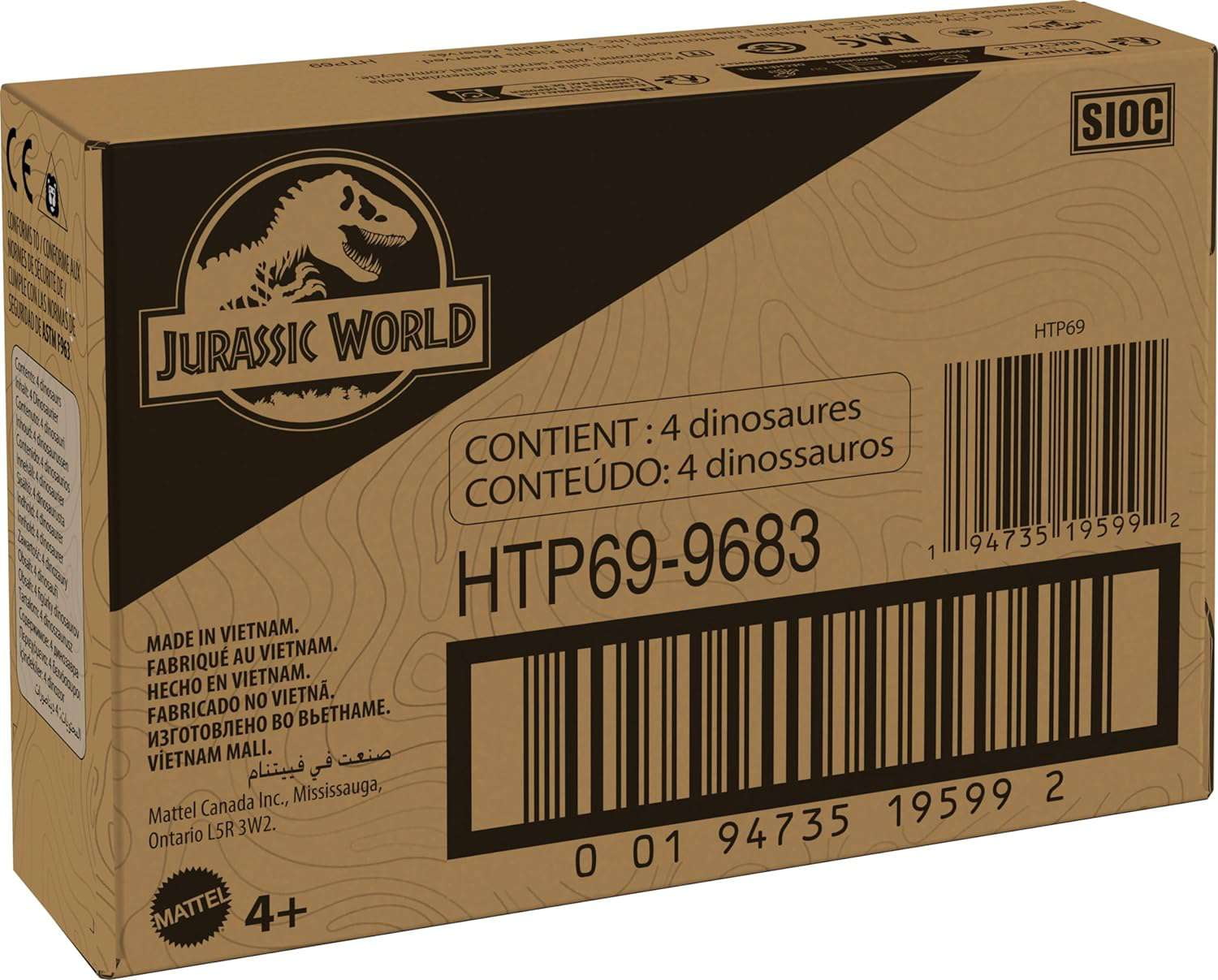 Jurassic World Survival Instincts Hidden Hatchers Transforming Figure 4-Pack
