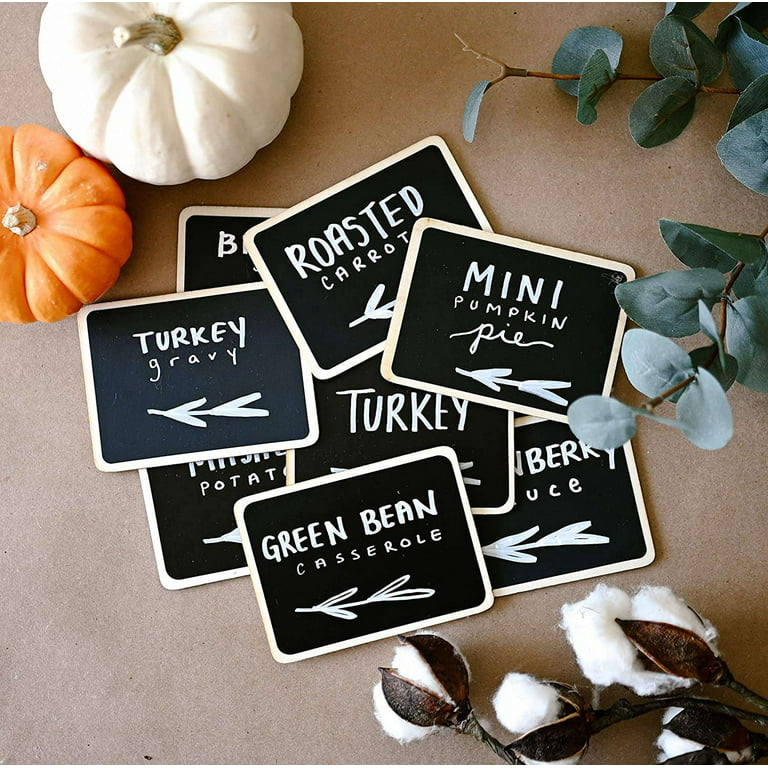 18Pcs Mini Chalkboard Signs for Food Party Food Labels for Party