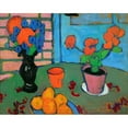 thumbnail image 3 of Alexej von Jawlensky 18x15 Black Modern Framed Museum Art Print Titled - Still-Life with Flowers and Oranges (circa 1909), 3 of 5