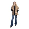 thumbnail image 6 of Time and Tru Womens Faux Shearling Vest, Tan, 6 of 9