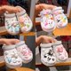 thumbnail image 2 of Sanrio-Juego de accesorios para zapatos, juego de hebillas, Hello Kitty, Kuromi, Cinnamoroll, Melody, Kawaii, LED, regalo DIY, 7-8 piezas por juego, 2 of 4