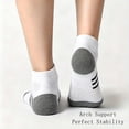 thumbnail image 6 of 5 Pairs Ankle Compression Socks for Men & Women, Low Cut Sport Socks for Running, Athletic, Cycling, White, 6 of 6