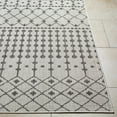 thumbnail image 4 of BoutiqueRugs Lali Bohemian, Transitional Runner Rug - Outdoor Safe - Off White, Charcoal, Medium Gray - 2'7" x 7'3" Runner, 4 of 6
