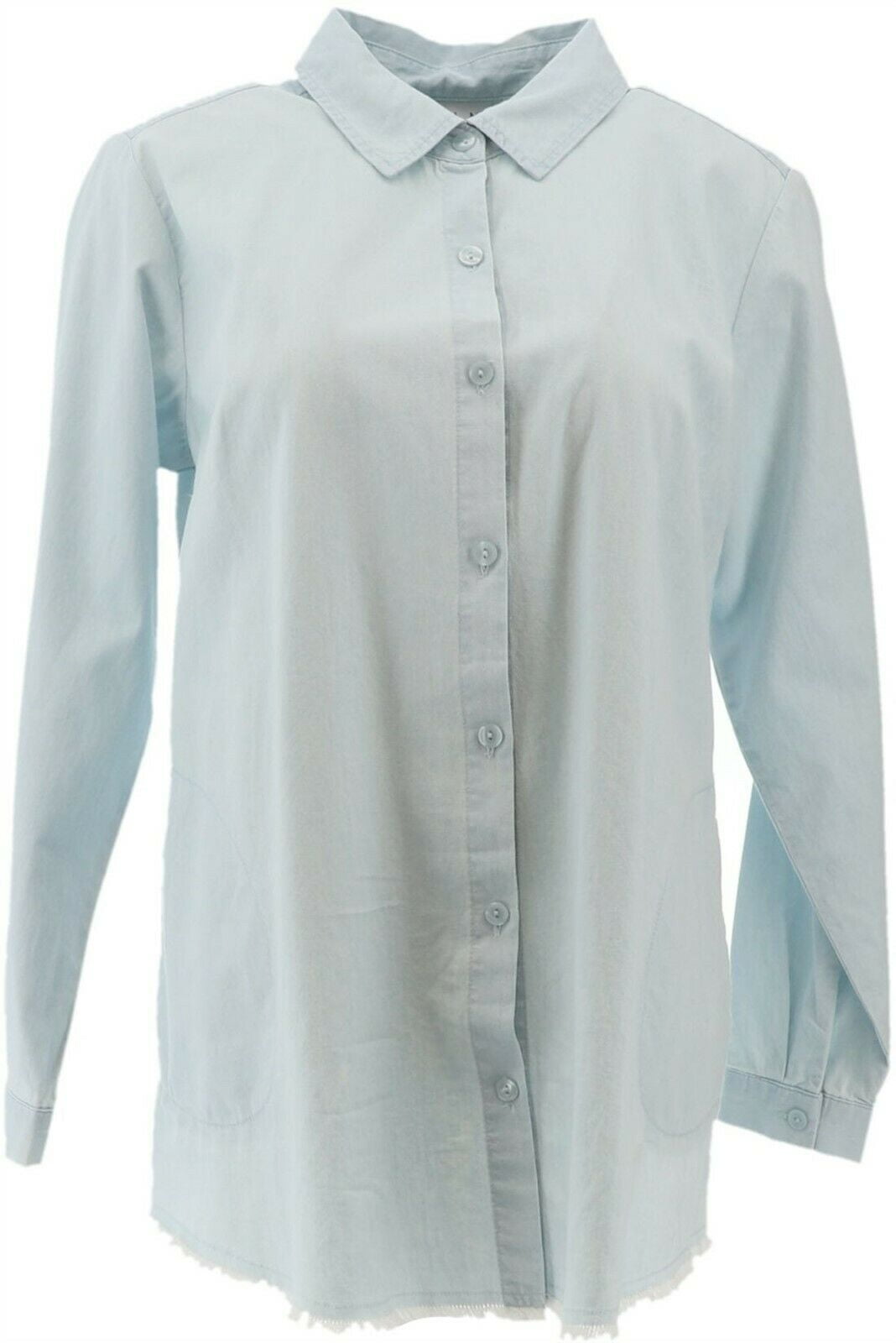 Joan Rivers Denim Boyfriend Shirt 