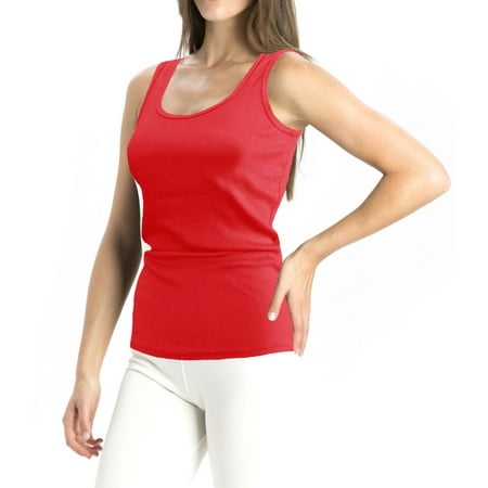 - A women's Regular Tank Tops Red Large