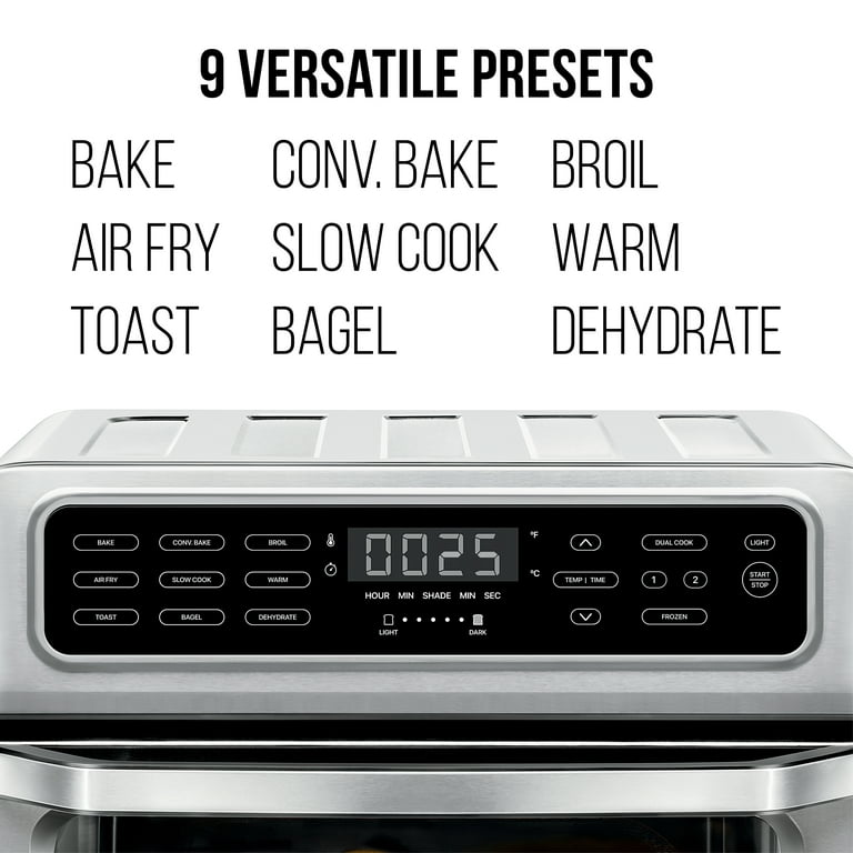 Chefman Toast-Air Dual-Function Air Fryer + Toaster Oven, Stainless Steel,  20 Liter 
