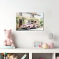 thumbnail image 3 of Farmhouse Landscape Wall Art, Spring Florals Picture Canvas Wall Art, Old Pink Truck Canvas Prints, Vibrant Spring Country Watercolor Prints for Farmhouse Living Room Wall Decor 12x18 Inches, 3 of 6