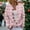 Pink, variant on Christmas Sweater for Women Cute Funny Xmas Open Front Button Down Sweater Cardigans Fall Winter Long Sleeves Knitted Coat Funny Animal Floral Christmas Tree Knit Cardigan Sweater White S