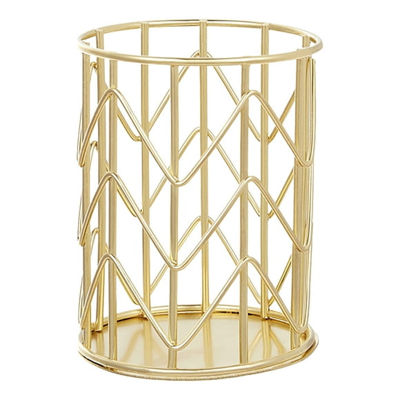OUNONA 1Set Rose Gold Iron Wire Makeup Brush Stand for Different Scenes