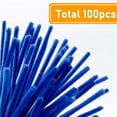 thumbnail image 2 of 100 Pieces Blue Pipe Cleaners Craft Chenille Stems for Kids Creative DIY Arts and Crafts Projects and Decorations (6 mm x 12 Inch), 2 of 5