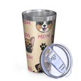 thumbnail image 2 of 16oz Tumblers Dog Mom Stainless Steel Vacuum Insulated Double Wall Travel Tumbler Cups Mug with Lid and Straw,Cleaning Brush for Coffee,Tea, 2 of 4