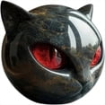 thumbnail image 1 of Estatua de de Lujo Negra, Decoración para el Hogar y Regalos, Decoración de Gatito Tallada A Mano, Lindos Regalos Perfectos para Amantes de los Gatos Rojos., 1 of 5