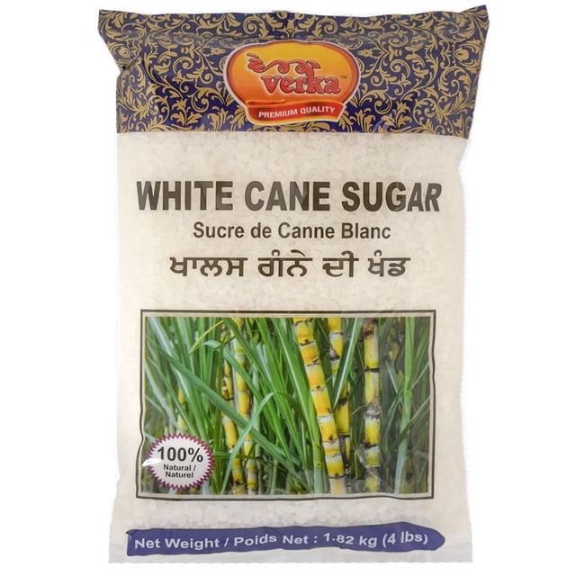 Verka White Cane Sugar, 4lbs