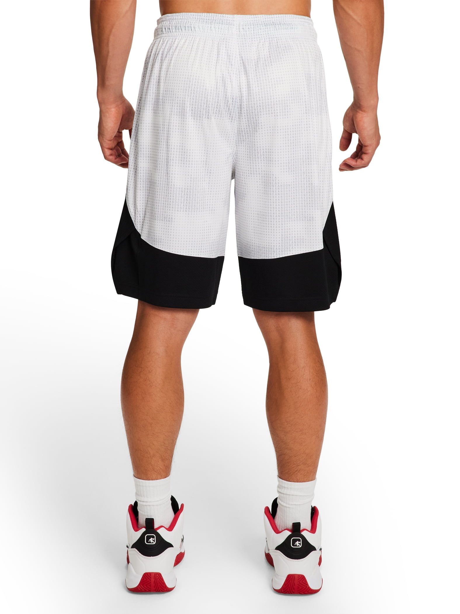 AND1 Men's and Big Men's Active Dribbling Short, 10" Inseam, up to Size 5XL