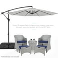thumbnail image 2 of Best Choice Products 10ft Offset Hanging Outdoor Market Patio Umbrella w/ Easy Tilt Adjustment - Fog Gray, 2 of 7