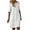 White, variant on Womens Oversized Button Down Shirt Dresses Solid Cotton Linen Shirts Fashion Casual Spring Summer Short Sleeve Dress White