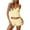 Yellow, variant on Womens Pjs Sets Comfy Sets for Women Clothing Women's Solid Color Bow Trimmed Lace Edged Strap Shorts Pajama Set