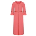 thumbnail image 3 of Lejafay Robe Décontractée à Manches Longues pour Filles, Robe de Danse d'Église, Robe Musulmane Rouge Melon D\'eau 150, 3 of 6