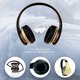 thumbnail image 3 of Auriculares inalámbricos PowerLocus Bluetooth plegables micrófono integrado iPhone Samsung LG iPad Dorado, 3 of 3