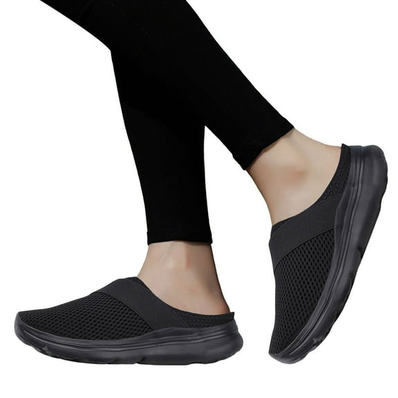 Oyedens Slip on Loafers for Women Mesh Comfortable Walking Shoes Slides Sandals Driving Work Shoes