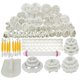 thumbnail image 1 of Juego de herramientas de decoración de pasteles de 68 piezas y 21 piezas, molde de cuchillo para pasteles, artesanía de azúcar, glaseado, herramienta decorativa de estilismo de flores Zhivalor FLD-3216, 1 of 3