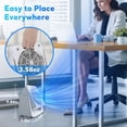 thumbnail image 7 of TRUSTECH Portable Cooling Fan, Desk Fan 2 in 1 Fan Heater Combo, 45° Tilt Air Circulator, 2 Speed, Safety Protection for Home Office, Black, 7 of 7