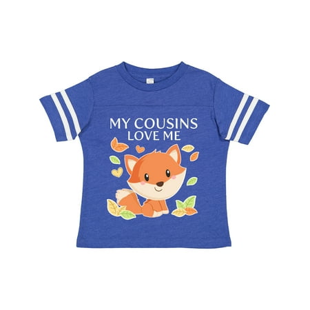 

Inktastic My Cousins Love Me- Little Fox Gift Toddler Boy or Toddler Girl T-Shirt