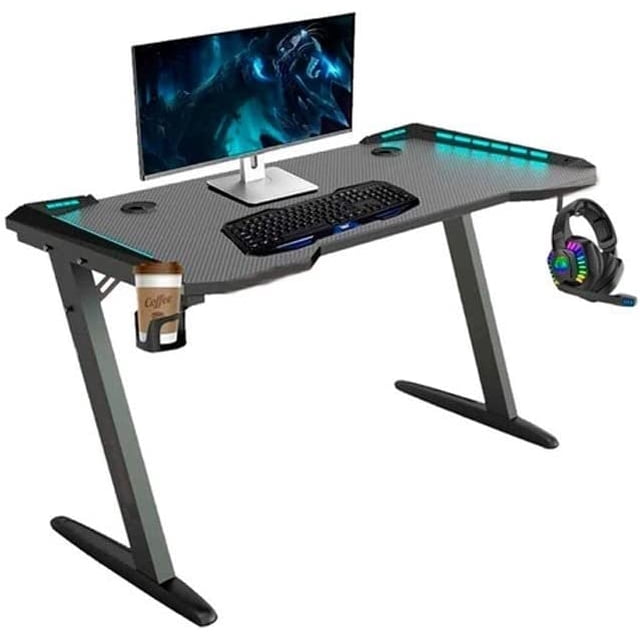 Escritorio Gamer Ximxi con Luz Led RGB 120cm X 60cm negro