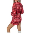 thumbnail image 4 of QELUSQELUS Women Cropped Top+Short Drawstring Pajamas Set Christmas Nightwear Loungewear, 4 of 4
