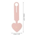 thumbnail image 2 of Unique Bargains 1 Pc Heart Shape Luggage Tag for Travelling Pink Polyurethane, 2 of 5