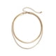 thumbnail image 2 of Collar para mujer, joyería para mujer, collar de doble capa, collar de cadena de serpiente plana para mujer, toalla para mujer adulta, 2 of 4