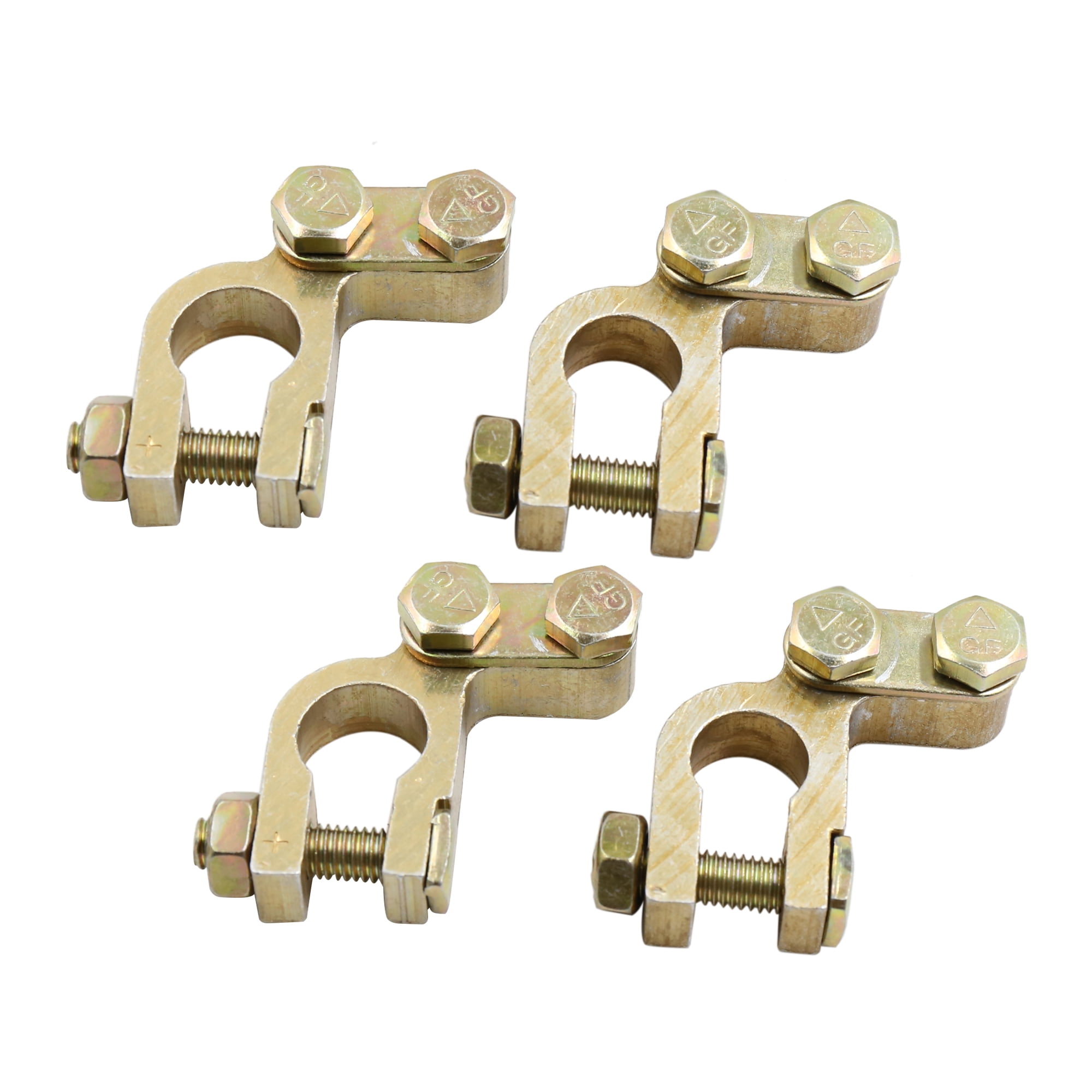 16-18mm Car Battery Cable Terminal Clamp Connectors Negative and Positive Copper 