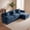 Blue, variant on ROOMARK 107" Convertible L-Shaped Modular Sectional Sofa Set, Chenille Deep Seat Couch with Ottoman and Pillows for Living Room Bedroom Apartment(Black)