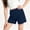 Navy, variant on Soft Modal Casual Shorts for Teen Boys Girls, Solid Color Elastic Waist Lightweight Summer Shorts for 9-19 Years Old, Comfortable Daily & Sports Wear Purple 18 Years