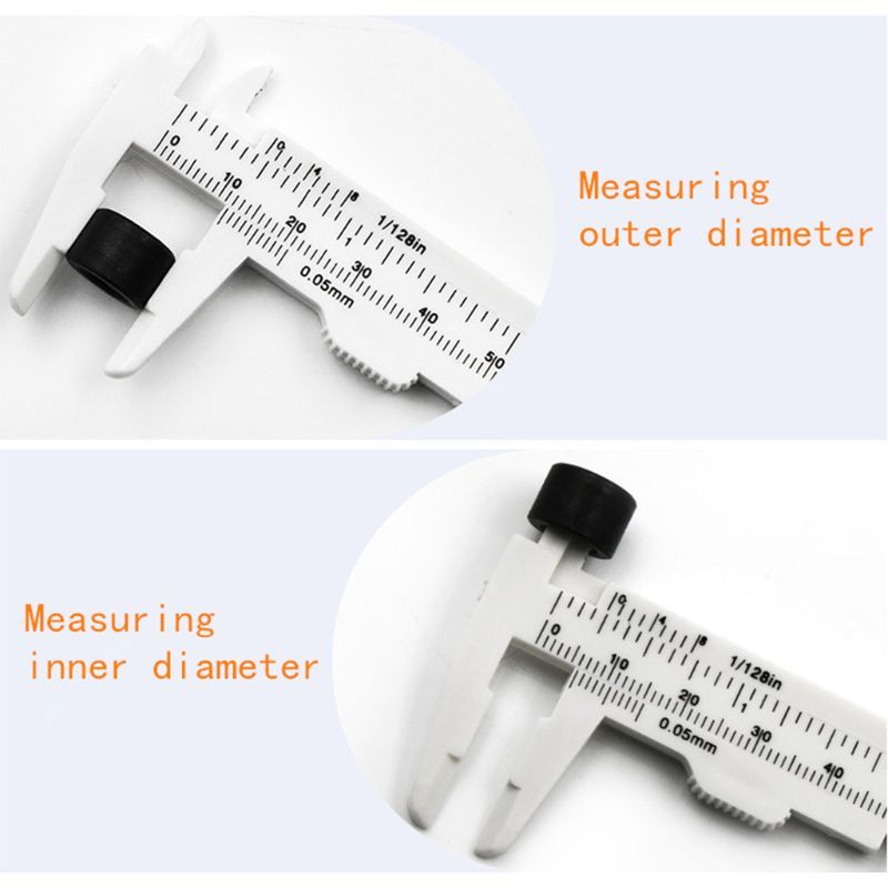 Vernier-Caliper Stainless Steel-Caliper 0-80mm Measuring Tools Double Ruler Scale Vernier Caliper Measuring Student Tool