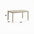 thumbnail image 5 of Feri Dining Table, 59 Inch, Rectangular Top, Antique Bone White Finish, 5 of 6