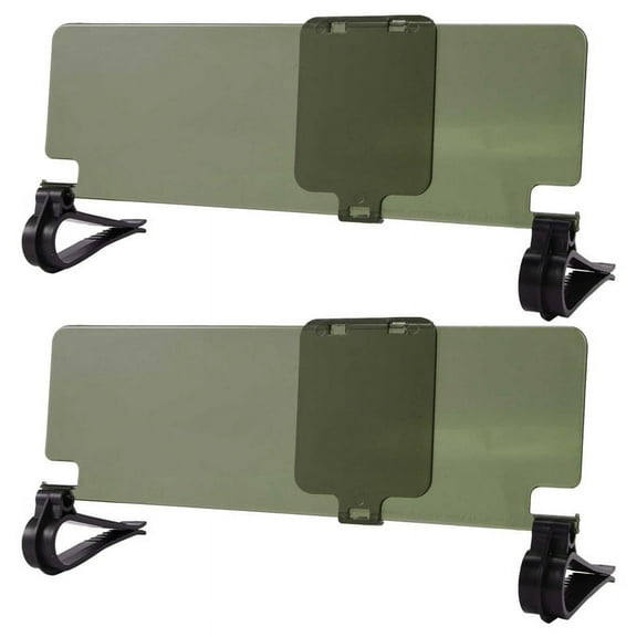 2X Clip on Car Anti Dazzle Blocker Shade Sun Visor Extension