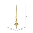 thumbnail image 2 of Vickerman 18" Gold Glitter Cupola Finial Ornament, Pack of 2, 2 of 3