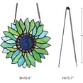 thumbnail image 2 of Vinplus Sunflower Stained Glass Window Hangings Handmade Tiffany Crafts Window Panels for Decor Home Gifts, 2 of 6