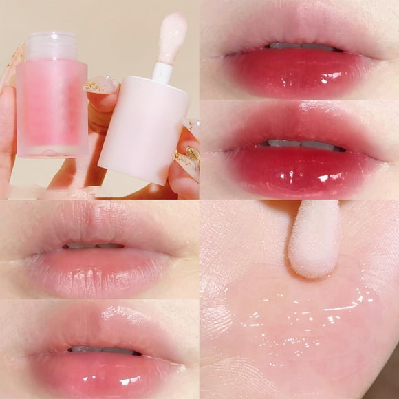 Clearance Promotion! Lip Glosses Clear And Moisturizing Jelly Lip Oil Texture Light And Moisturizing Fat Pier Lip Care Layered Water Glossy Lip Glaze 4.5ML Lip Gloss C