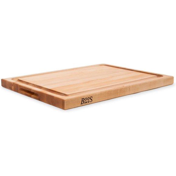 John Boos CB1054-1M2418150 Planche à Découper, 24 Pouces x 18 Pouces, Érable avec Rainure à Jus