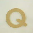 thumbnail image 3 of Package of 1, 12 Inch X 3/4" Thickness MDF Letter Q in The Gotham Rounded Font, Thick, Upper Case for Art & Craft Project, Made in USA, 3 of 4