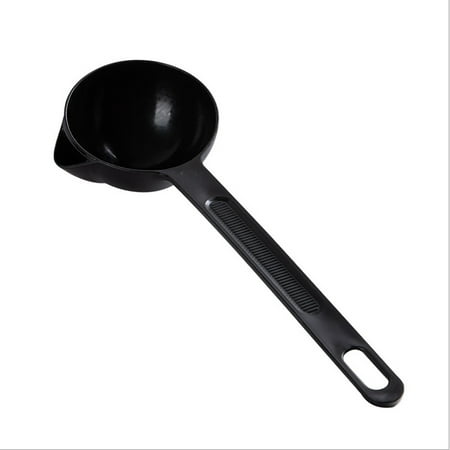 

MRULIC Tableware PP Plastic Oil Separator Soup Spoon Food Fat Separator Oil Spoon Grease Filter Separator Pot Oil Filter Spoon Home Kitchen And Cooking Soup Colander + Black